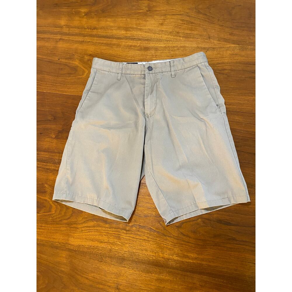 Khaki VolCom Frickin Modern Stretch Flat-Front Chino Shorts - (Men's 32" | 11")
